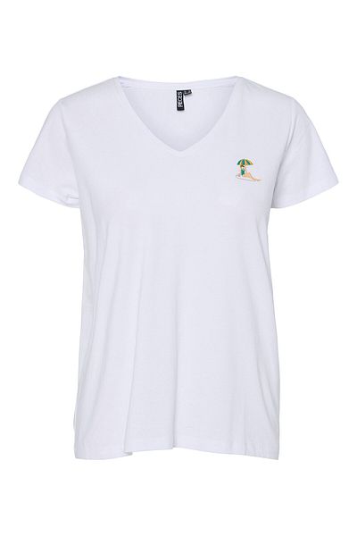 PIECES Tricou damă 17157705 Alb