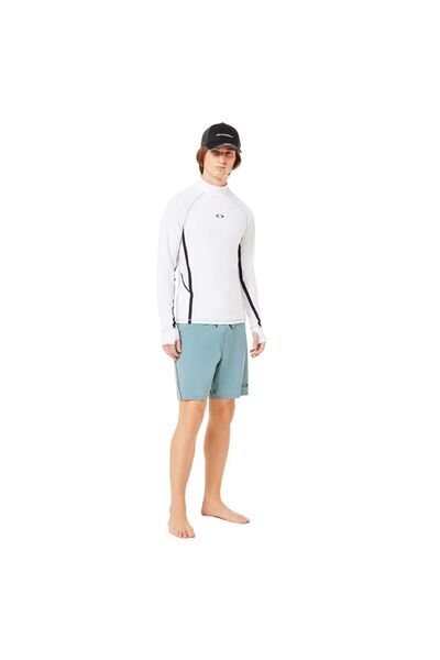 Oakley Ls Rashguard Men's White Lycra Men's Lycra Foa406861