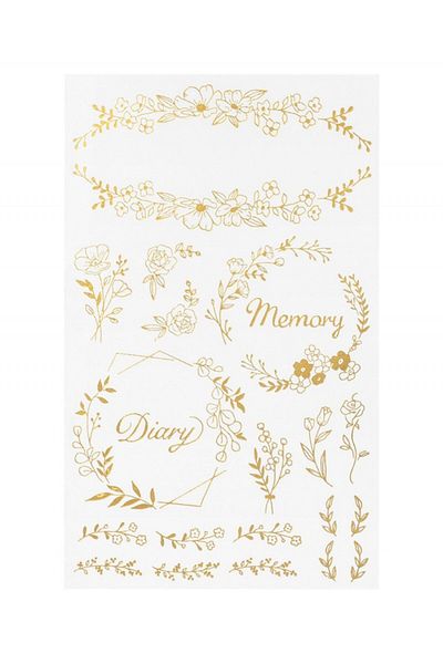 Midori Transfer Foil Sticker Decal - Diary