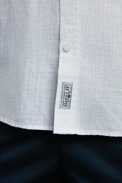 Lee Cooper Andre Men's Short Sleeve Woven Shirt White
