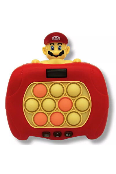 OEM Joc interactiv Pop-It Consola, antistres, cu sunete si lumini, afisaj si 999 level, forma Mario
