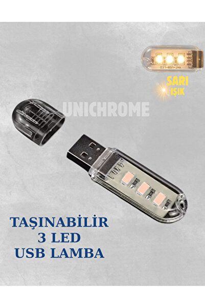 Unichrome 3 Led Günışığı Taşınabilir Mini Usb Led Lamba 5730 Smd Kamp Stick Led