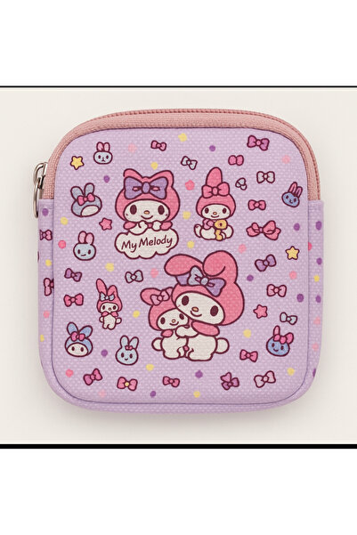 facnspt Мини чанта с цип и мотив My Melody (лилава)