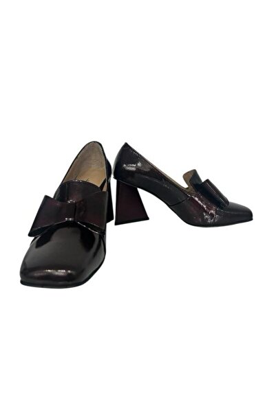 KEMAL TANCA 874 F-006 KADIN HAKİKİ DERİ TOPUKLU AYAKKABI