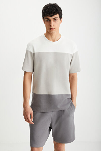 GRIMELANGE Ramadanp004 Erkek Gri Şort