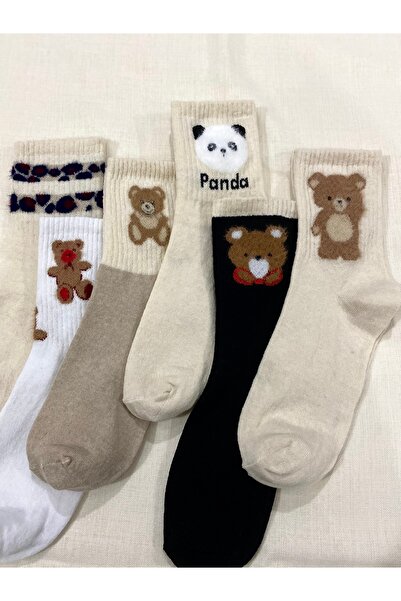 Çorap Kurdu 6 darab színes, mintás, gazdaságos tenisz zokni szett nőknek