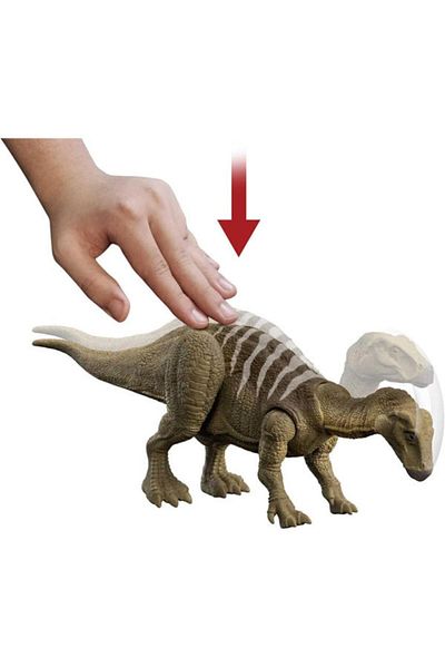 mattel Jurassic World Dominion Roar Strikers dinosaur figurine, Iguanodon