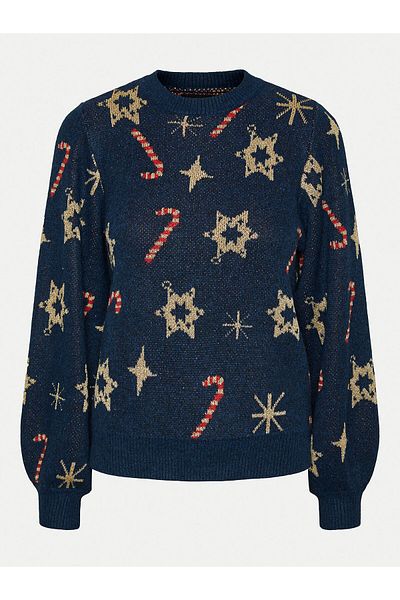 PIECES Women's Sweater 17152789 Navy Blue