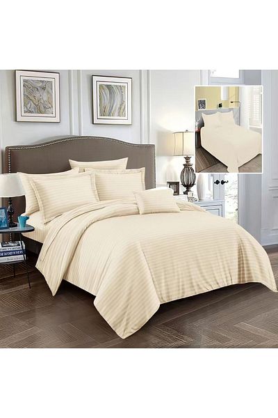RALEX PUCIOASA POLYCOTTON DAMASK BED LINEN (CAPPUCINO)