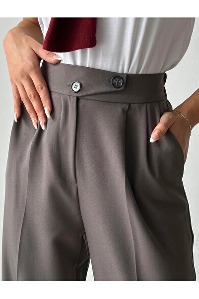 hk Women, Korean Model, Black and Anthracite, Palozzo Pants.