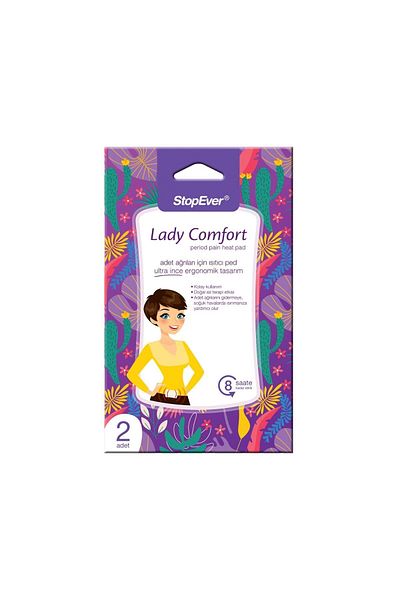 StopEver Lady Comfort Warmer Pad for Menstrual Pain 2X4 Pieces