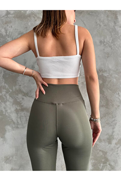 Zeliza Moda Evi طماق عالية الخصر للنساء - ساق إسبانية، لا تشير إلى الملابس ال...