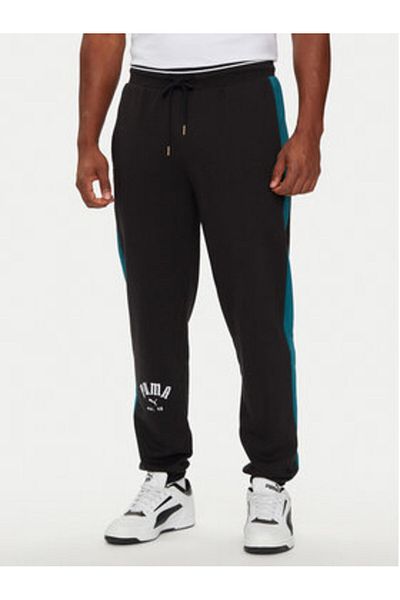 Puma Pantaloni de trening pentru bărbați 626768 Negru, Verde