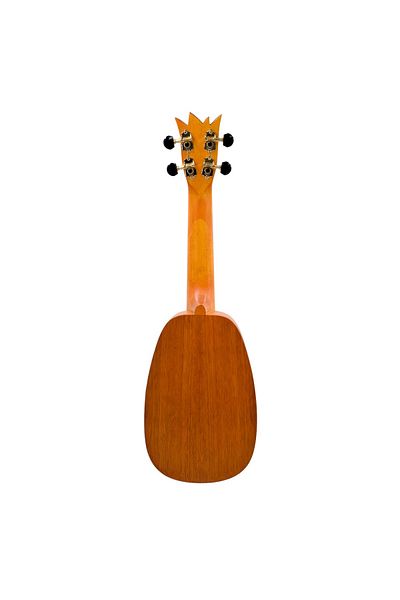 Mahalo ME1P Soprano Ukulele, natural finish, pineapple pattern, bag, 3 picks