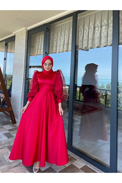 Butik Tesettür Abiye Elbise Nose