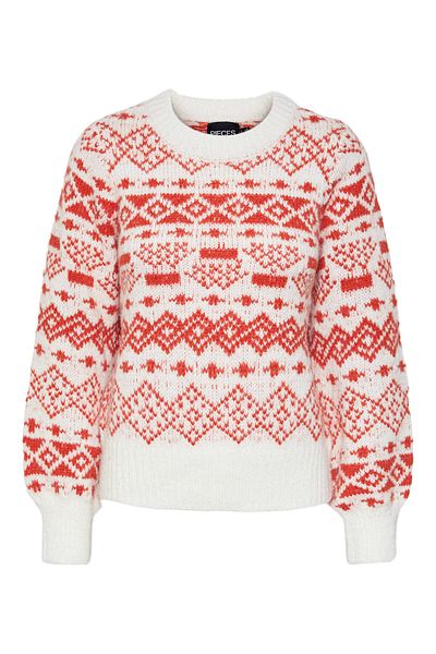PIECES Women's Sweater 17142261 Red