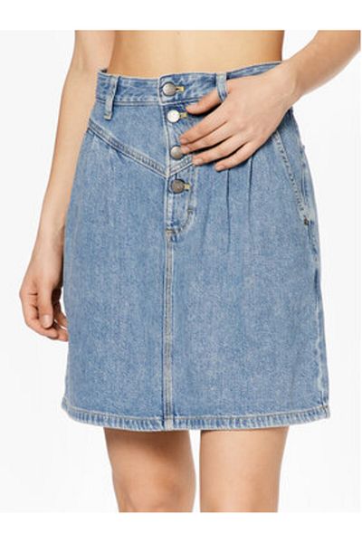 Lee Fustă din denim pentru femei 112331426 L38DHLB20 Albastră