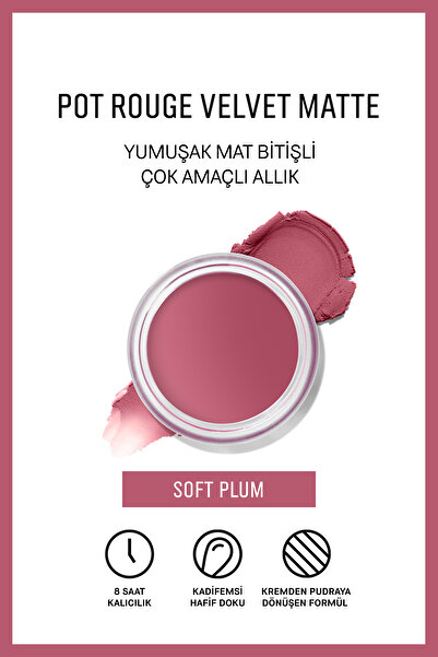 BOBBI BROWN Pot Rouge Velvet Matte - Çok Amaçlı Mat Bitişli Krem Allık & Ruj ...
