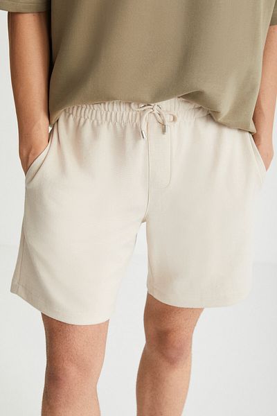 GRIMELANGE Ramadanp014 Men's Beige Shorts & Bermuda