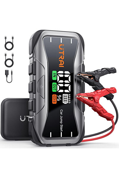 Jstar JS10 27000MAH 6000A Bitmiş Akü Çalıştıran Jump Starter Akü Takviye + Taşıma Çantası (65W PD)
