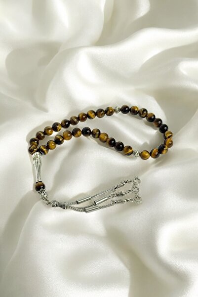 Elifsu Jewelry Kaplan Gözü Taşı Doğal Taş Tesbih