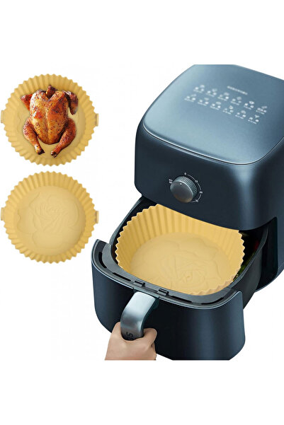 Juingio καλάθι φριτέζας αέρα, σιλικόνη, κίτρινο, 20 cm