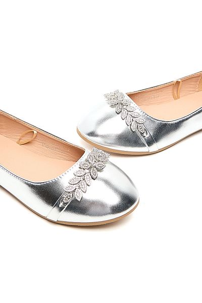 R&B Metallic Ballerinas