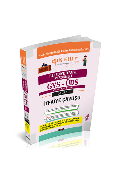 Savaş Yayınevi GYS-ÜDS Belediye İtfaiye Personeli 1. Grup İtfaiye Çavuşu Konu...