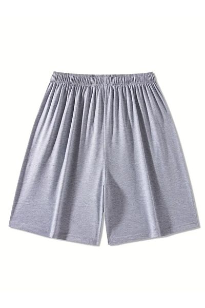 LASVES Gray Shorts Comfortable Fit Unisex