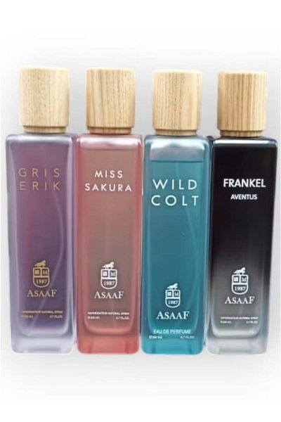 As Asaf Trend Perfume Set, 4 Pieces * 200ml Eau de Parfum