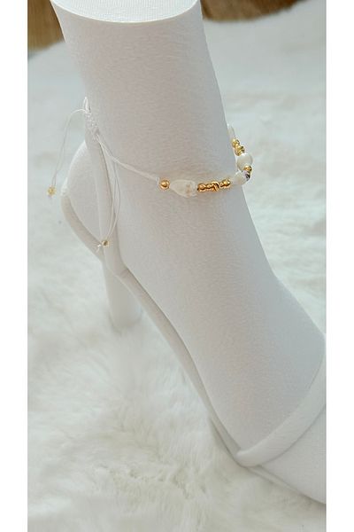 GM TAKI Dorika Beaded and Seashell Anklet