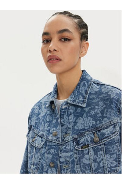 Lee Jachetă din denim pentru femei 112349588 albastră