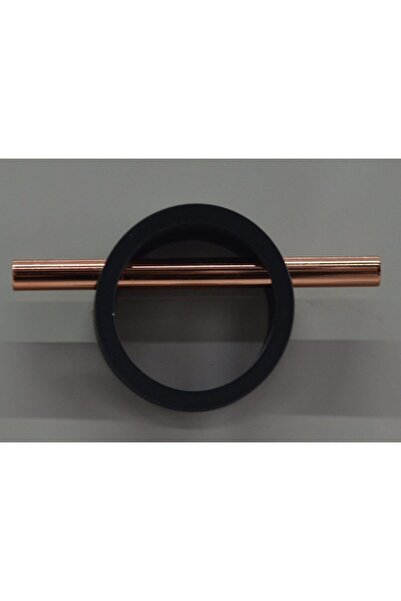 BafArt Mat Siyah Rose Dolap Kulbu 64mm