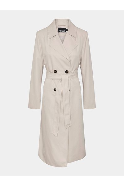 PIECES Women's Trench Coat 17146474 Beige