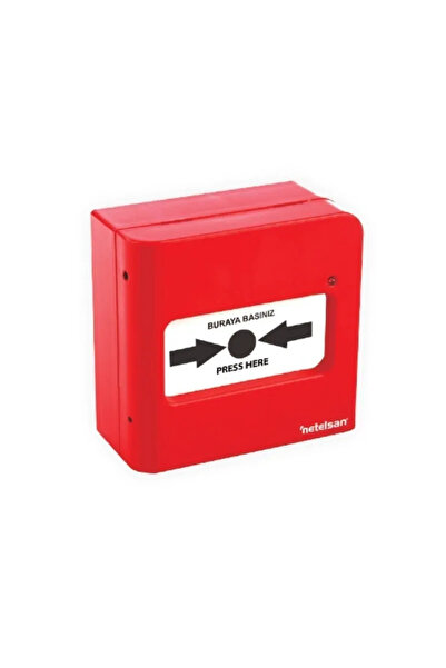Netelsan Konvansiyonel Yangın İhbar Butonu – Resetlenebilir, Işıklı ve Mekani...