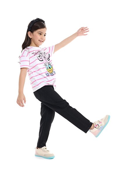 R&B Solid Relaxed Jeans with Button Closure