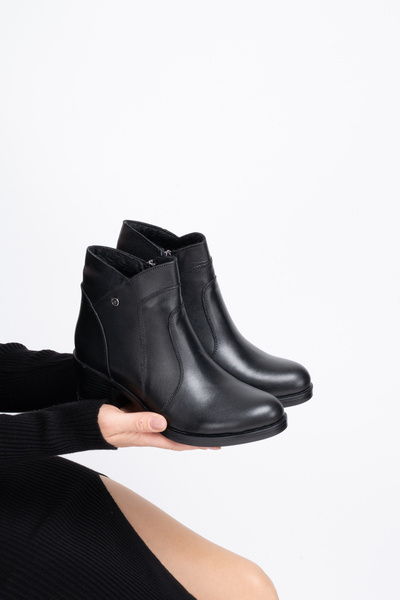 Clara Jones Hakiki Deri Kadın Günlük Kışlık Bot