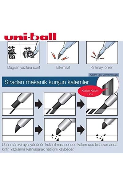 Uni Uniball Kurutoga 0.7mm Mekanik Kurşun Kalem Siyah / M7-450T