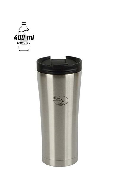 basara Basra Stainless Steel Thermal Coffee Mug Silver 400ml