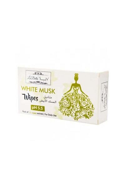 Labella La Bella Women's White Musk Scented Wipes 1 Pack - 12 Wipes