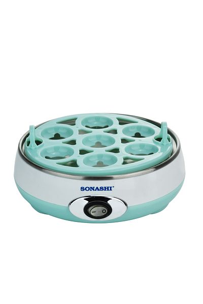 sonashi Electrical Egg Boiler - Cooks 7 Eggs At One Time | Stainless-steel Heating Plate With Unbreakable Co