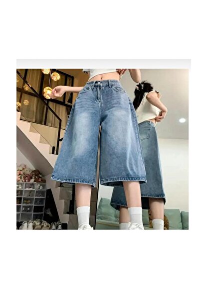 Genel Markalar Y2K BAGGY JEAN SHORT BERMUDA