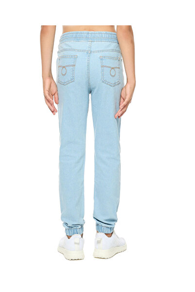 R&B Faded Jogger Jeans with Drawstring Waist