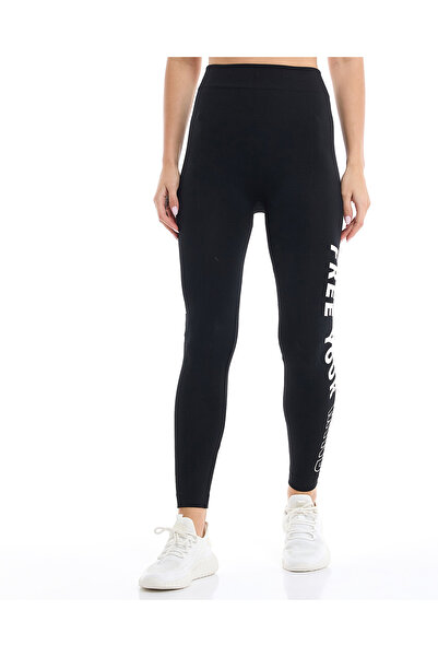 R&B Printed Active Leggings with Elastic Waist