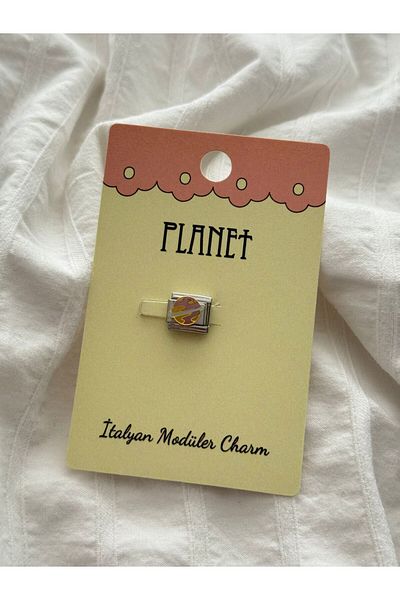 Planet Butik Italian Charm with Pink Planet Card