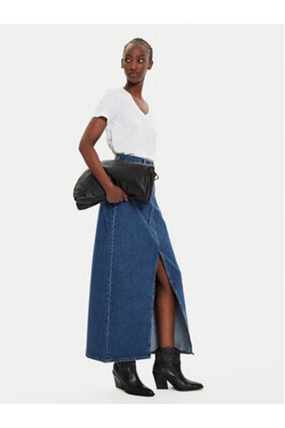 Pepe Jeans Fustă din denim pentru femei PL901168CT9 bleumarin