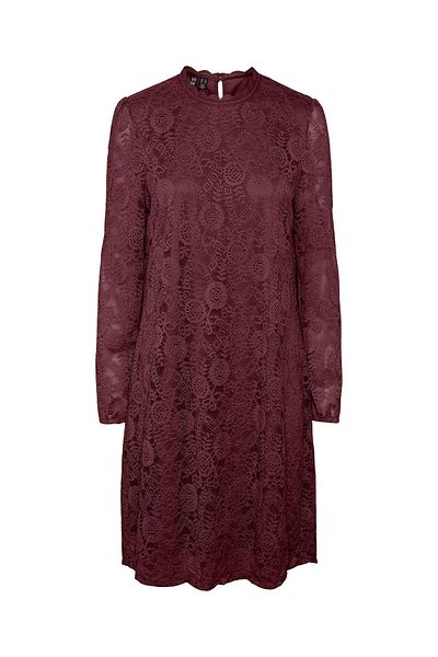 PIECES Women's Casual Dress 17139864 Burgundy