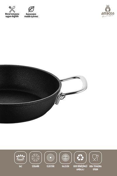 Amboss Dark Fireproof Non-Stick Titanium Coated Pan 20 cm