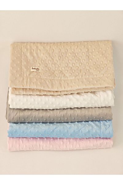 Bebella Quilted Chickpea Baby Swaddle Blanket – Double Sided Seasonal / Newborn Hospital Outlet 80X90Cm