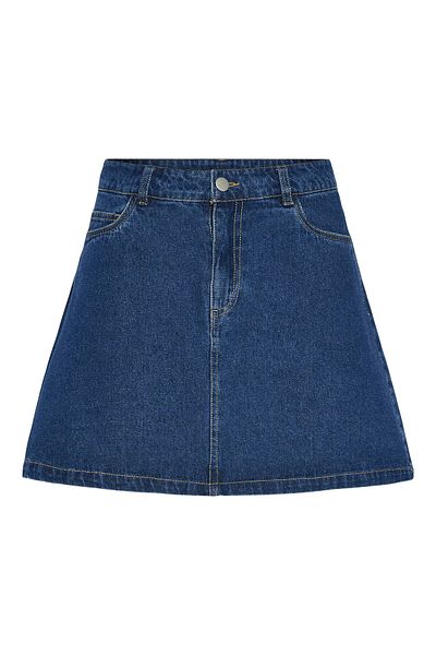PIECES pieces Women's Denim Skirt 17154546 Navy Blue